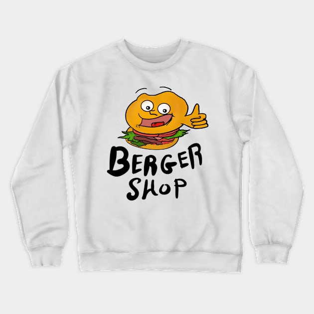 Burger Shop Crewneck Sweatshirt by Joker & Angel